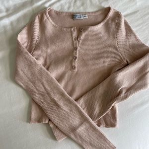 Beginning boutique ribbed long sleeve top